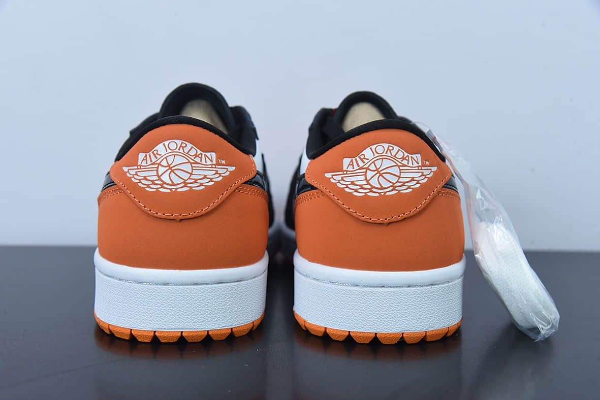 乔丹Air Jordan AJ1 Low Golf 高尔夫系列黑橙扣碎低帮篮球鞋纯原版本 货号：DD9315-800