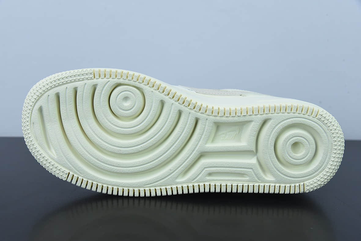 耐克Nike Air Force 1 Shadow 米黄白新配色拼接马卡龙轻量增高低帮百搭板鞋纯原版本 货号：CU8591-102