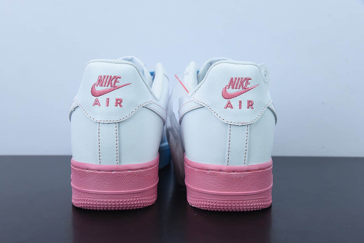 耐克Nike Air Force 1 Low 蓝粉渐变底空军一号低帮运动休闲板鞋纯原版本 货号：AF1234-006