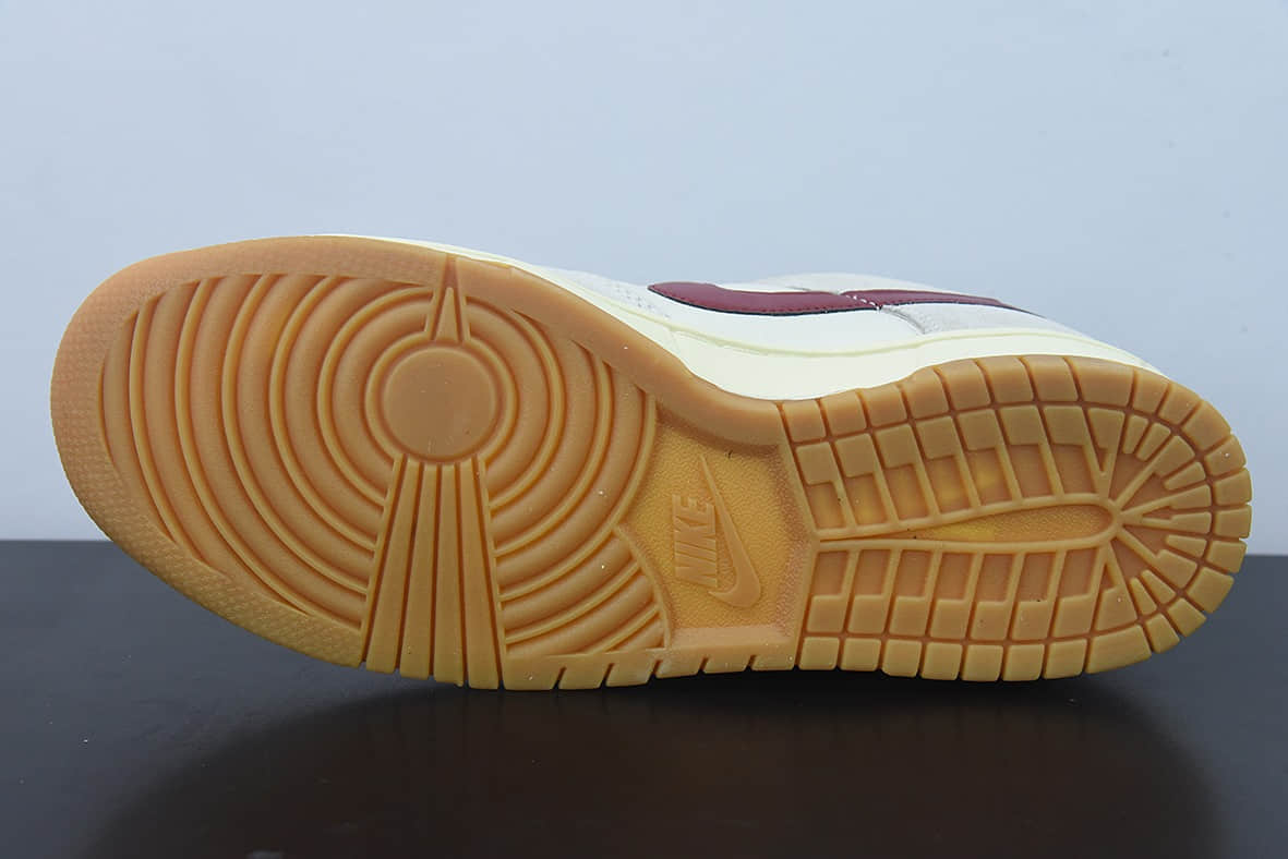 耐克Nike By You SB Dunk Low Retro SP“白灰酒红”扣篮系列低帮休闲运动滑板板鞋纯原版本 货号：HC0808-100