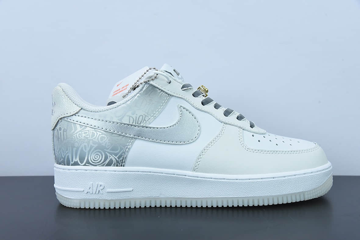 耐克Nike Air Force 1 Low 太空银50周年空军一号低帮休闲板鞋纯原版本 货号：DA8302-333