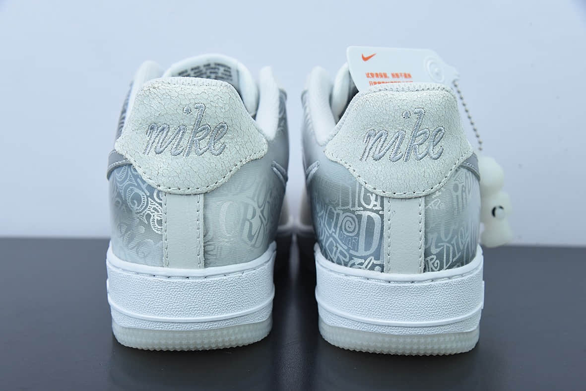 耐克Nike Air Force 1 Low 太空银50周年空军一号低帮休闲板鞋纯原版本 货号：DA8302-333