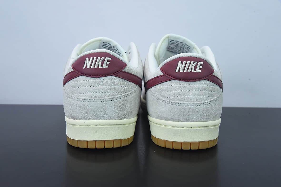 耐克Nike By You SB Dunk Low Retro SP“白灰酒红”扣篮系列低帮休闲运动滑板板鞋纯原版本 货号：HC0808-100