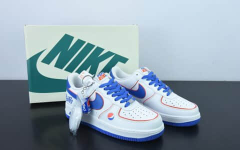 耐克Nike Air Force 1 Low “百事可乐”联名款空军一号低帮运动休闲板鞋纯原版本 货号：BS8856-113