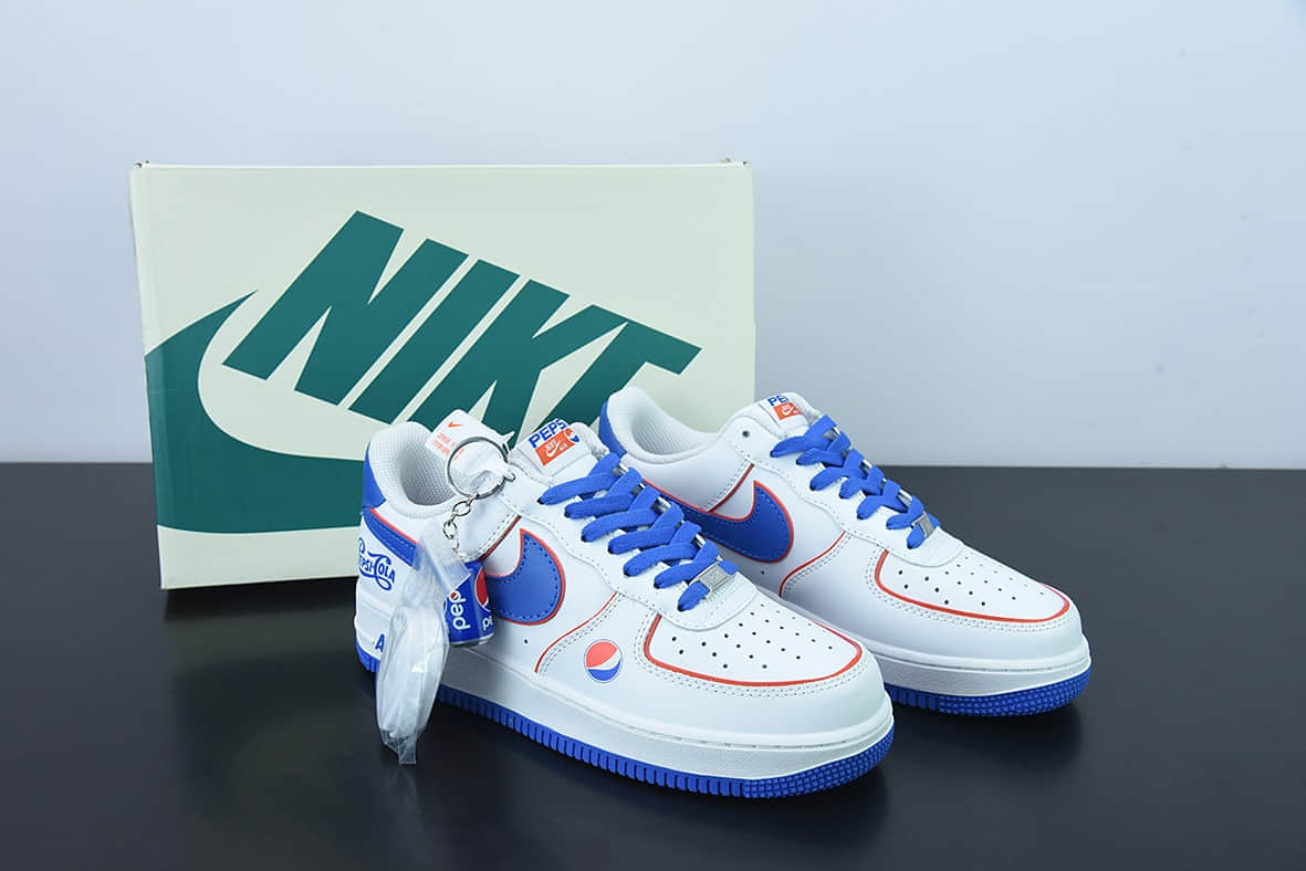 耐克Nike Air Force 1 Low “百事可乐”联名款空军一号低帮运动休闲板鞋纯原版本 货号：BS8856-113