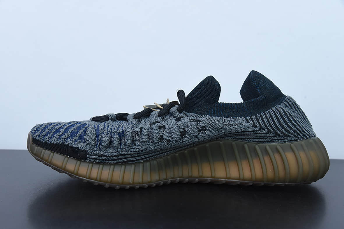 阿迪达斯Adidas originals Yeezy 350 Boost V2 CMPCT“Slate Blue”石板蓝椰子百搭轻便爆米花中底休闲运动慢跑鞋纯原版本 货号：GX9401
