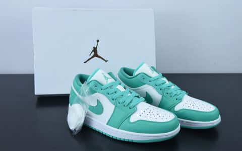 乔丹Air Jordan 1 Low Turquoise AJ1 乔1绿松石低帮休闲篮球鞋纯原版本 货号：DC0774-132