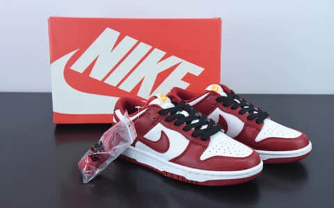 耐克Nike Dunk Low Gym Red 白红金字SB低帮运动休闲板鞋纯原版本 货号：DD1391-602