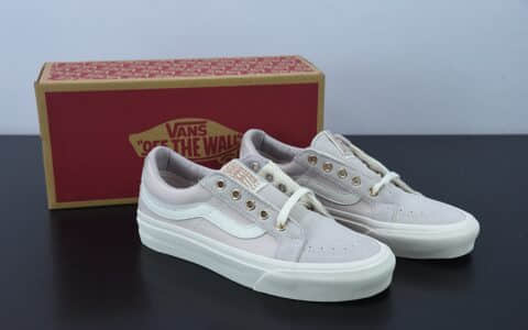 万斯Vans Sk8-Low Reissue SF 藕粉色低帮硫化板鞋纯原版本 货号：VN0A4UWI4WP