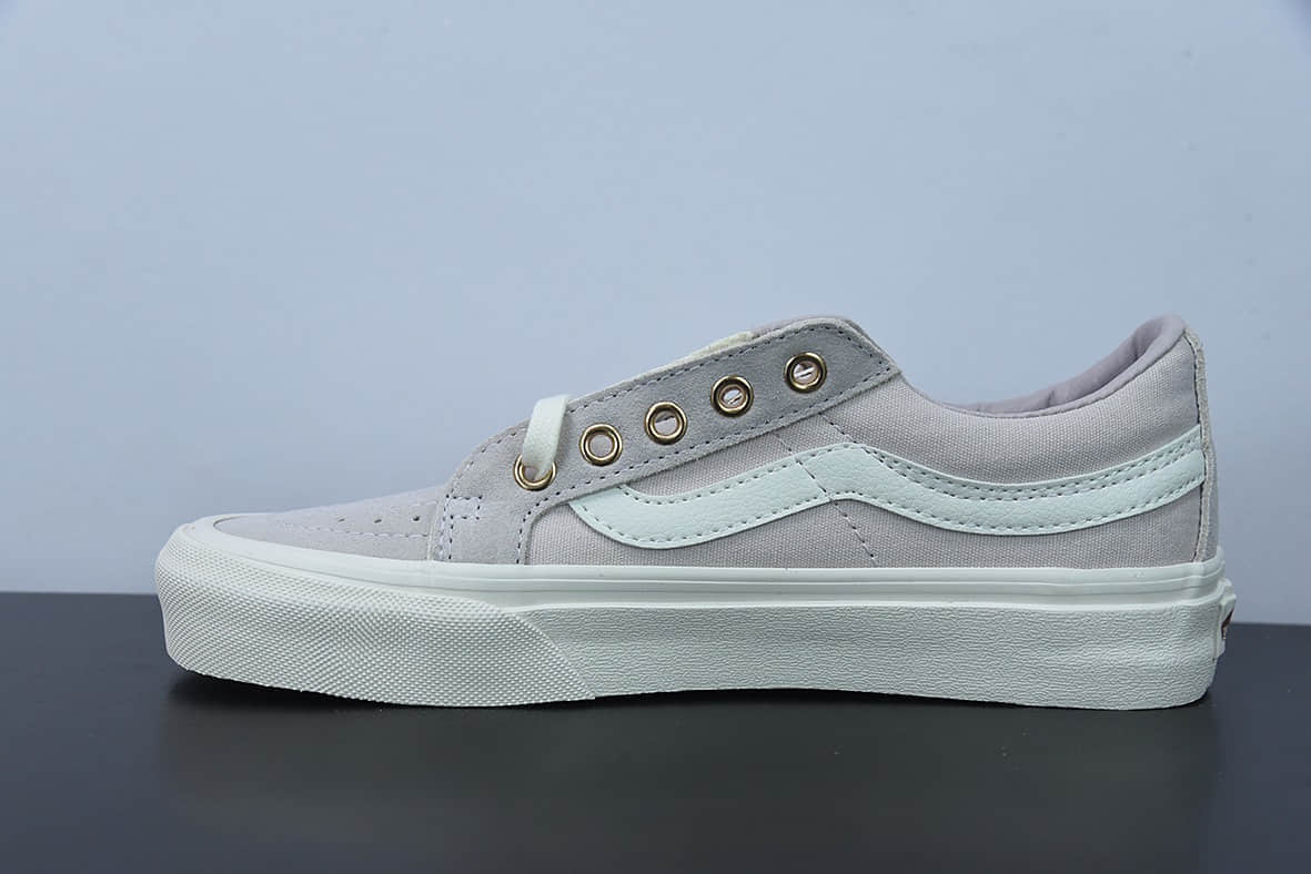 万斯Vans Sk8-Low Reissue SF 藕粉色低帮硫化板鞋纯原版本 货号：VN0A4UWI4WP