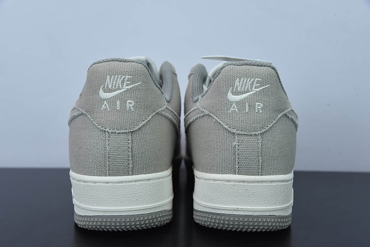 耐克Nike Air Force 1 帆布灰空军一号低帮休闲板鞋纯原版本 货号：BQ5806-228