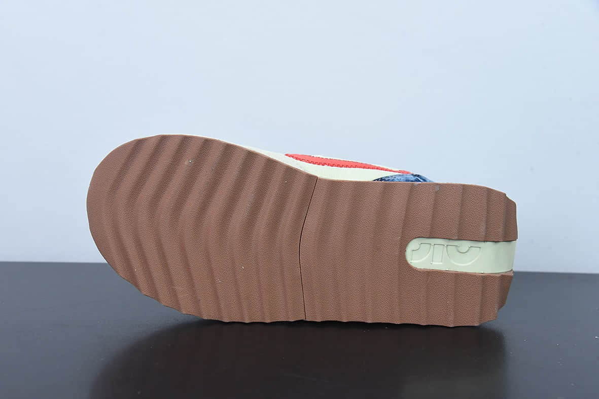 耐克Nike Air Max DawnOff WhiteRedDenim Blue黎明系列米红牛仔蓝低帮气垫鞋纯原版本 货号：DV1487-162