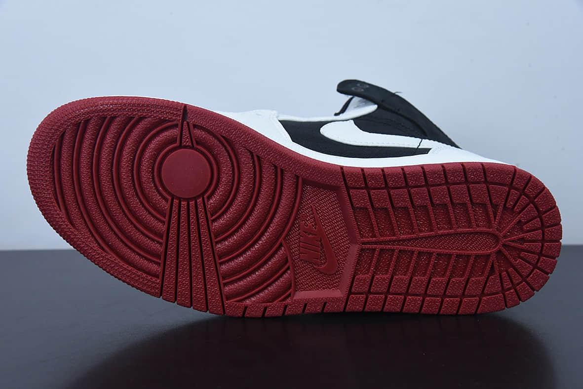 乔丹Air Jordan 1 Mid SE Utility AJ1白黑红中帮文化篮球鞋纯原版本 货号：DD9338-016