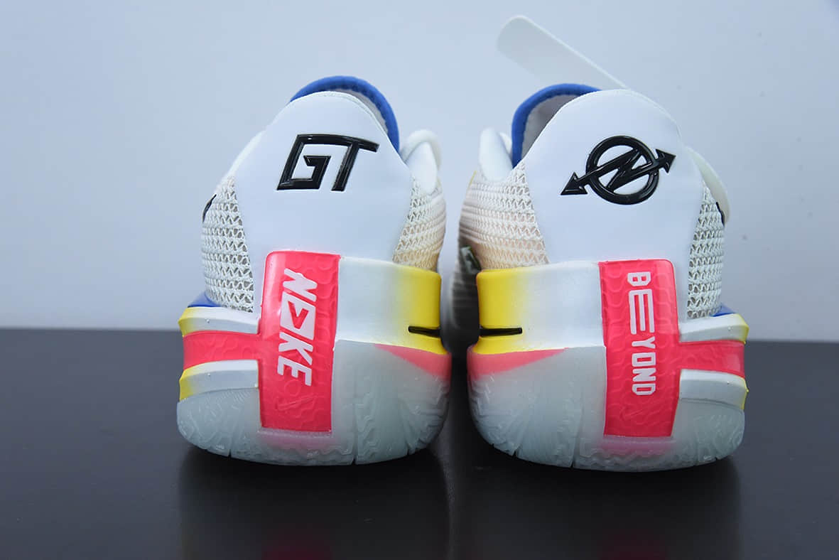耐克Nike ZOOM GT CUT 白彩虹低帮实战篮球鞋纯原版本 货号：DK4112-114