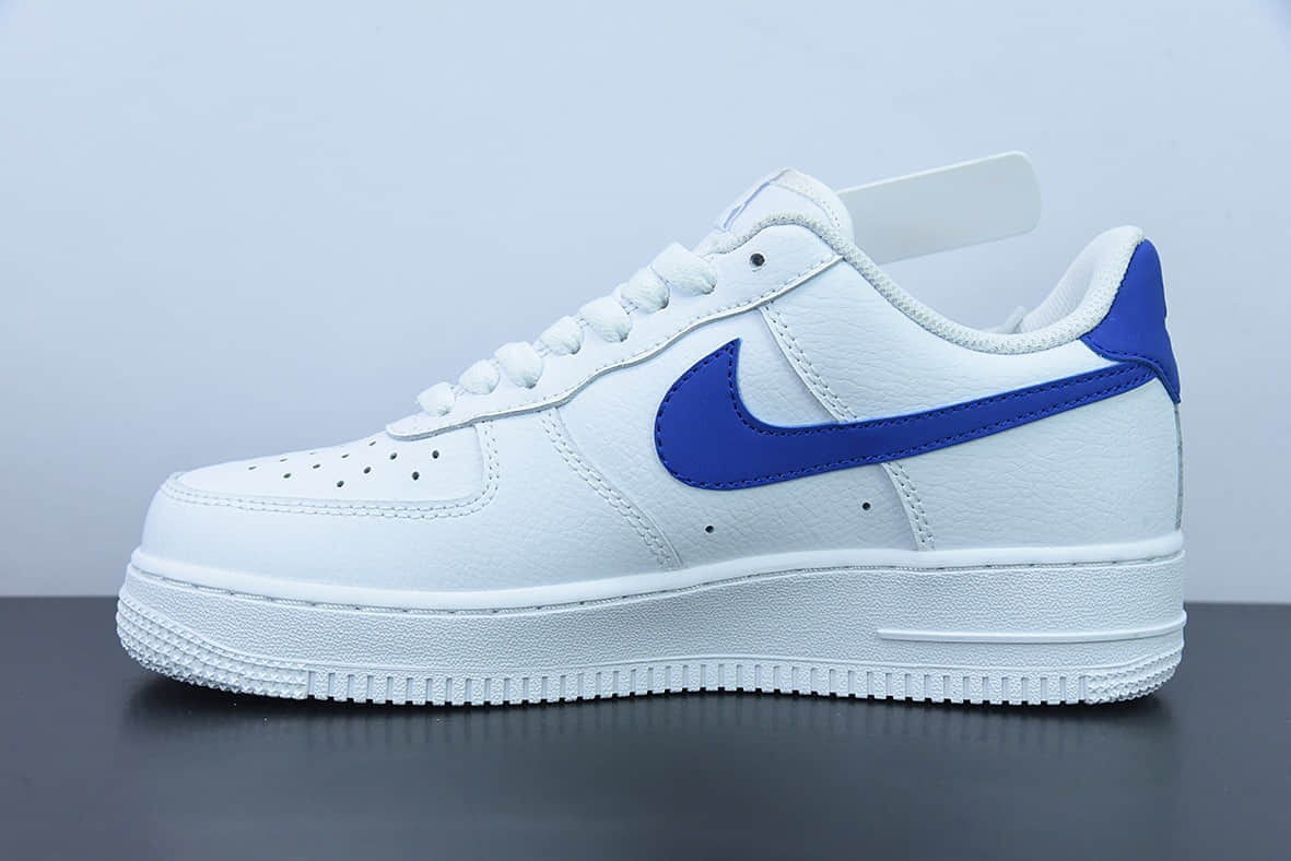 耐克Nike Wmns Air Force 1´07WhiteNoble Red白蓝空军一号低帮休闲板鞋纯原版本 货号：315115-155