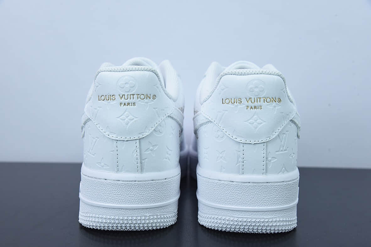 耐克Nike Air Force 1 Low LV联名款纯白印花空军一号低帮百搭休闲运动板鞋纯原版本 货号： LD0212