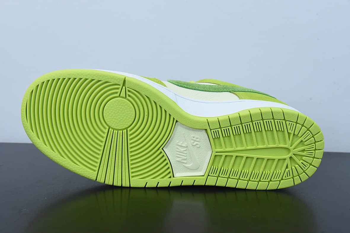 耐克Nike SB Dunk Low Green Apple白绿青苹果低帮休闲板鞋纯原版本 货号：DM0807-300