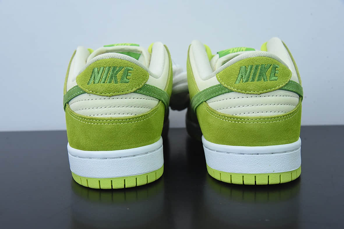 耐克Nike SB Dunk Low Green Apple白绿青苹果低帮休闲板鞋纯原版本 货号：DM0807-300