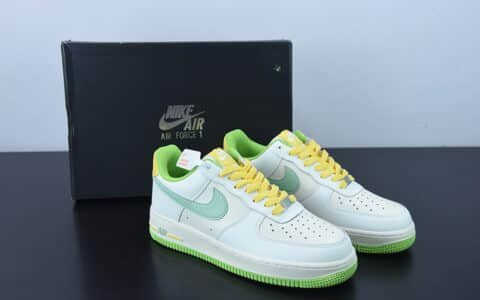 耐克Nike Air Force 1'07 Low 白绿钩空军一号低帮休闲板鞋纯原版本 货号：CW3388-201