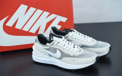 耐克Nike Waffle One  Summit White  白灰色网面透气休闲跑步鞋纯原版本 货号：DA7995-100