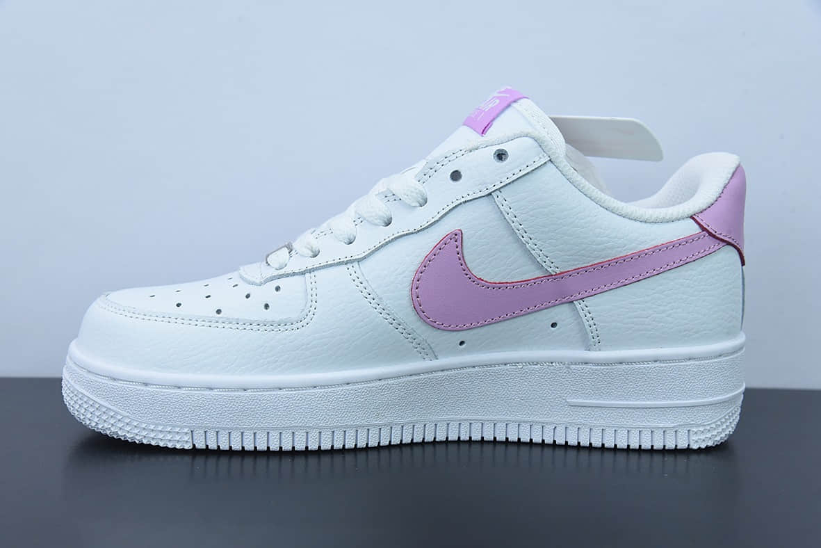 耐克Nike Air Force 1’07 LowWhiteLight Grey浅紫白空军一号经典低帮休闲板鞋纯原版本 货号：DN1430-105