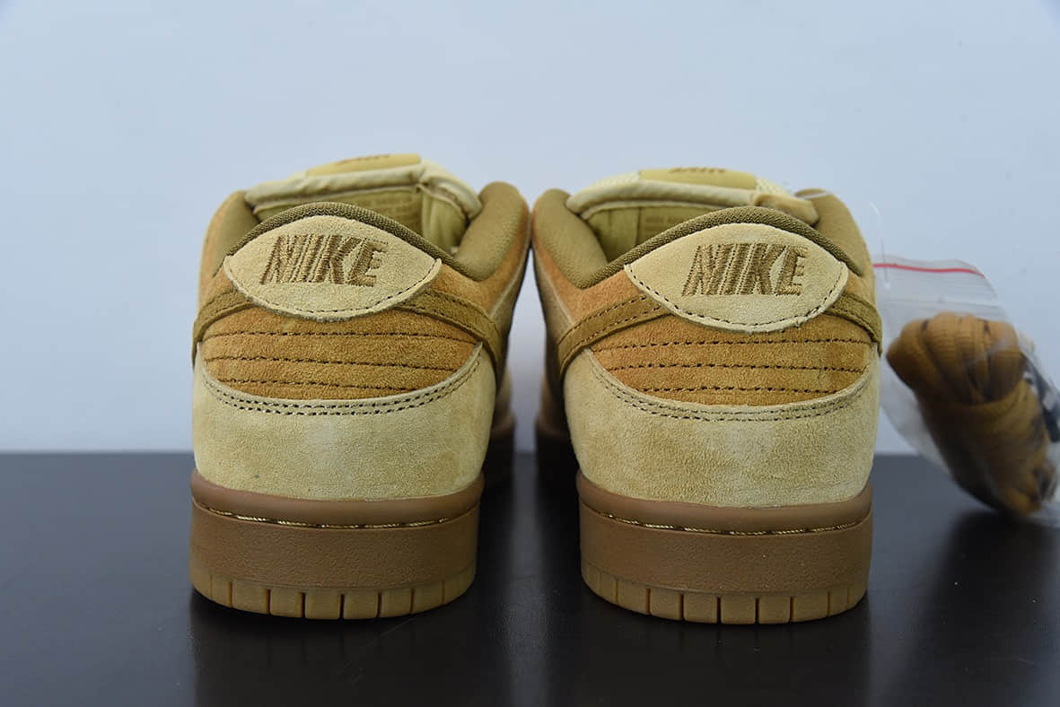 耐克Nike SB Dunk Low Pro TRD QS Wheat 小麦色扣篮系列低帮休闲板鞋纯原版本 货号：883232-700