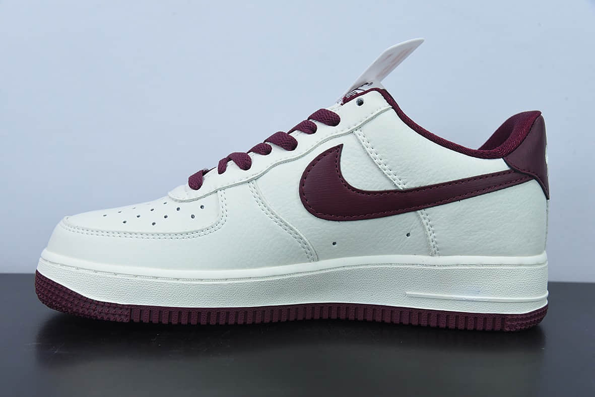 耐克Nike Air Force 1 “米酒红”配色空军一号低帮休闲板鞋纯原版本 货号：GH5622-063