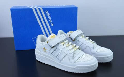 阿迪达斯Adidas originals Forum 84 low白金色低帮百搭潮流休闲运动板鞋纯原版本 货号：GZ6379