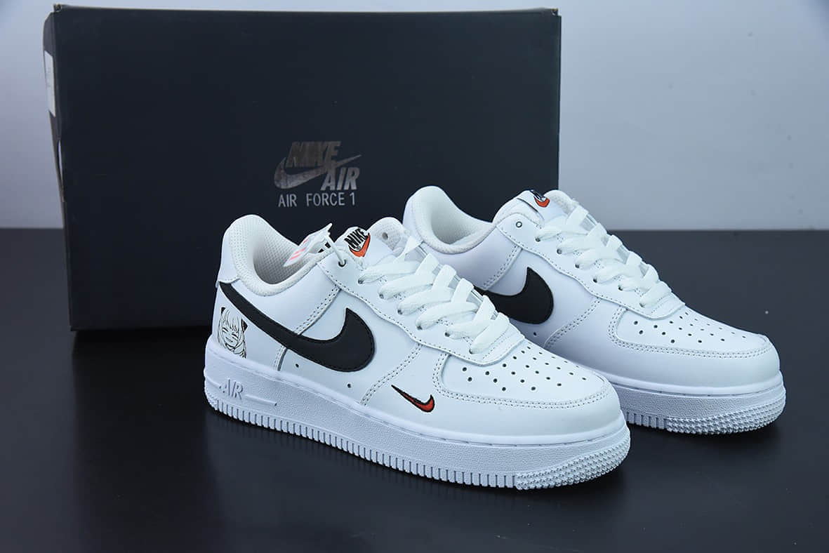 耐克Nike Air Force 1 Low 白黑可爱女头空军一号低帮休闲板鞋纯原版本 货号：FB2364-038