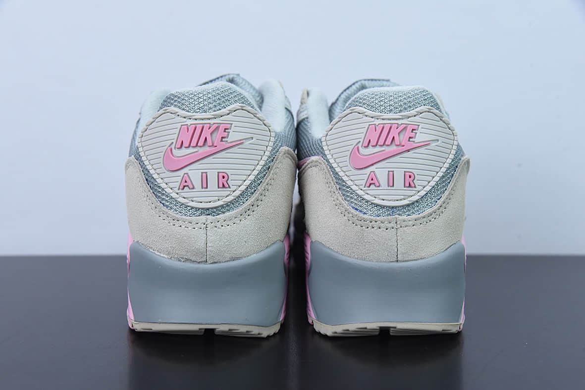 耐克Nike Nike Air Max 90 Vast Grey Pink大底灰浅粉复古气垫百搭休闲运动慢跑鞋纯原版本 货号：CW7483-001