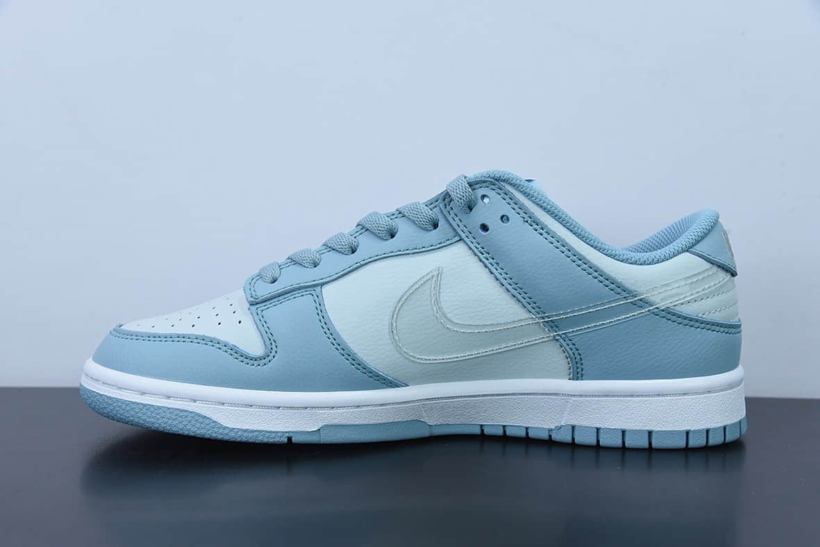 耐克Nike SB Dunk Low Pro 白浅蓝透明钩蓝灰复古低帮休闲运动滑板板鞋纯原版本 货号：DH9765-401