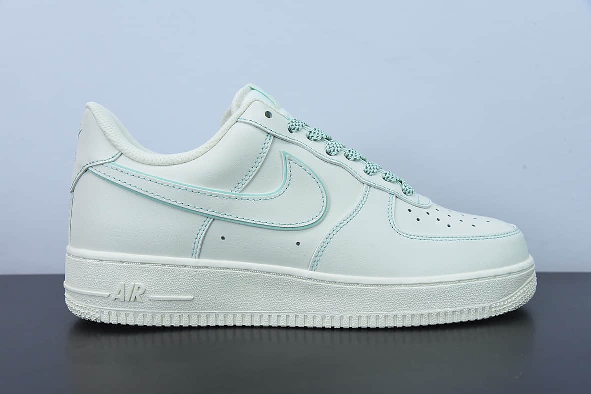 耐克Nike Air Force 1 Low 兔八哥满天星米白薄荷绿车线空军一号经典低帮休闲板鞋纯原版本 货号：315122-707