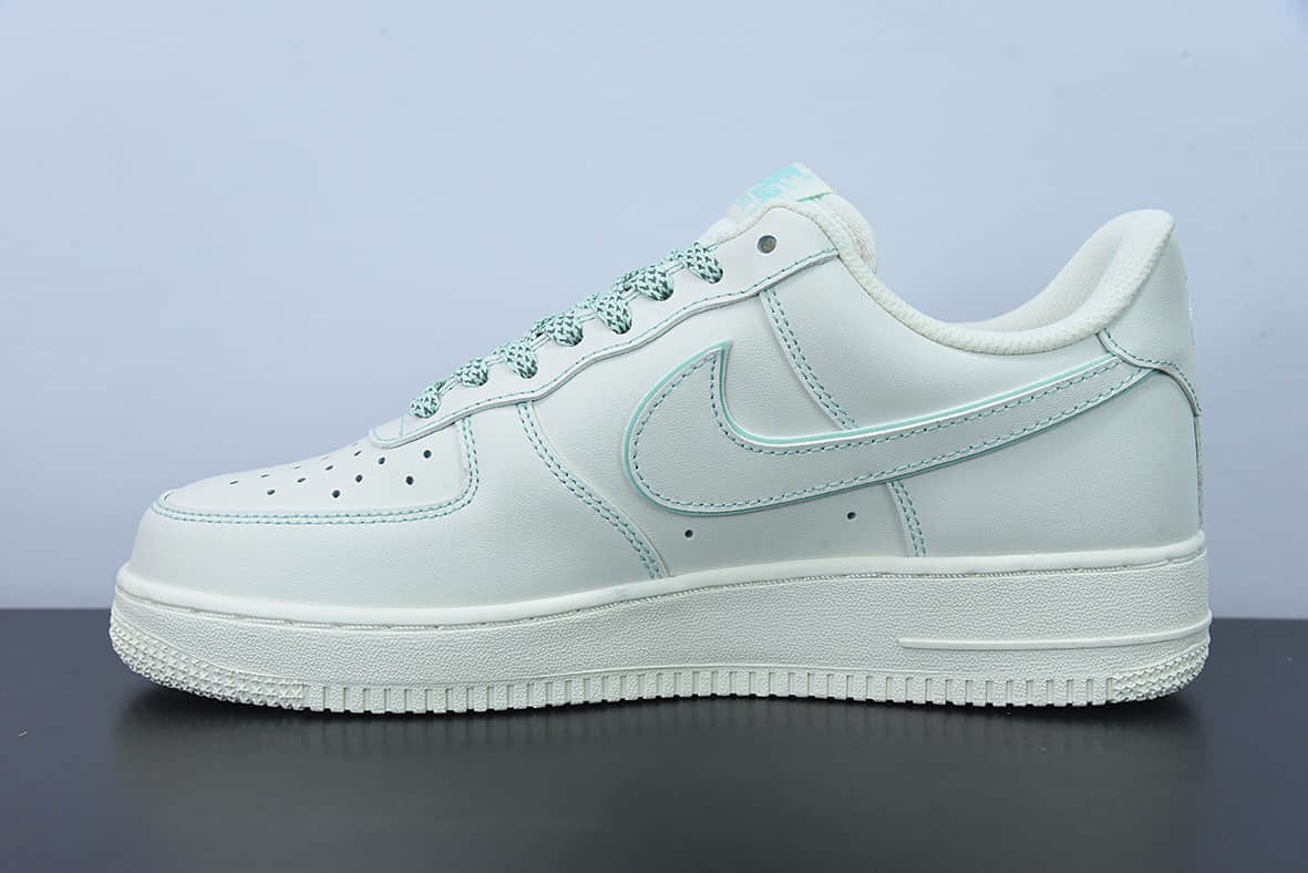 耐克Nike Air Force 1 Low 兔八哥满天星米白薄荷绿车线空军一号经典低帮休闲板鞋纯原版本 货号：315122-707