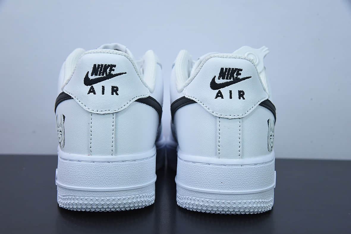 耐克Nike Air Force 1 Low 白黑可爱女头空军一号低帮休闲板鞋纯原版本 货号：FB2364-038