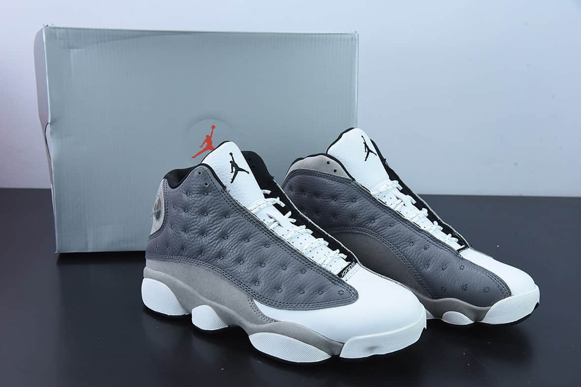 乔丹Air Jordan 13 Retro 雾霾灰渣渣灰高帮篮球鞋纯原版本 货号：414571-016