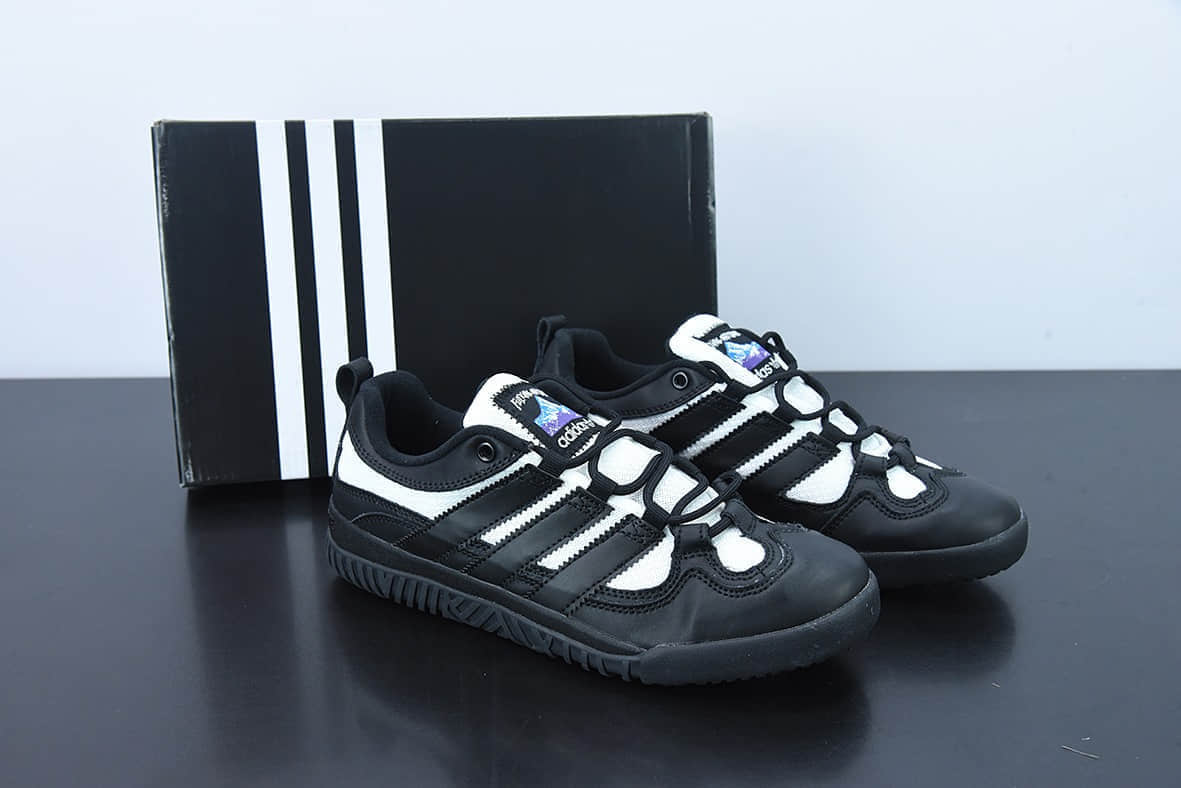 阿迪达斯Adidas FA Dorsey阿迪三叶草黑白板鞋纯原版本 货号：FX3730