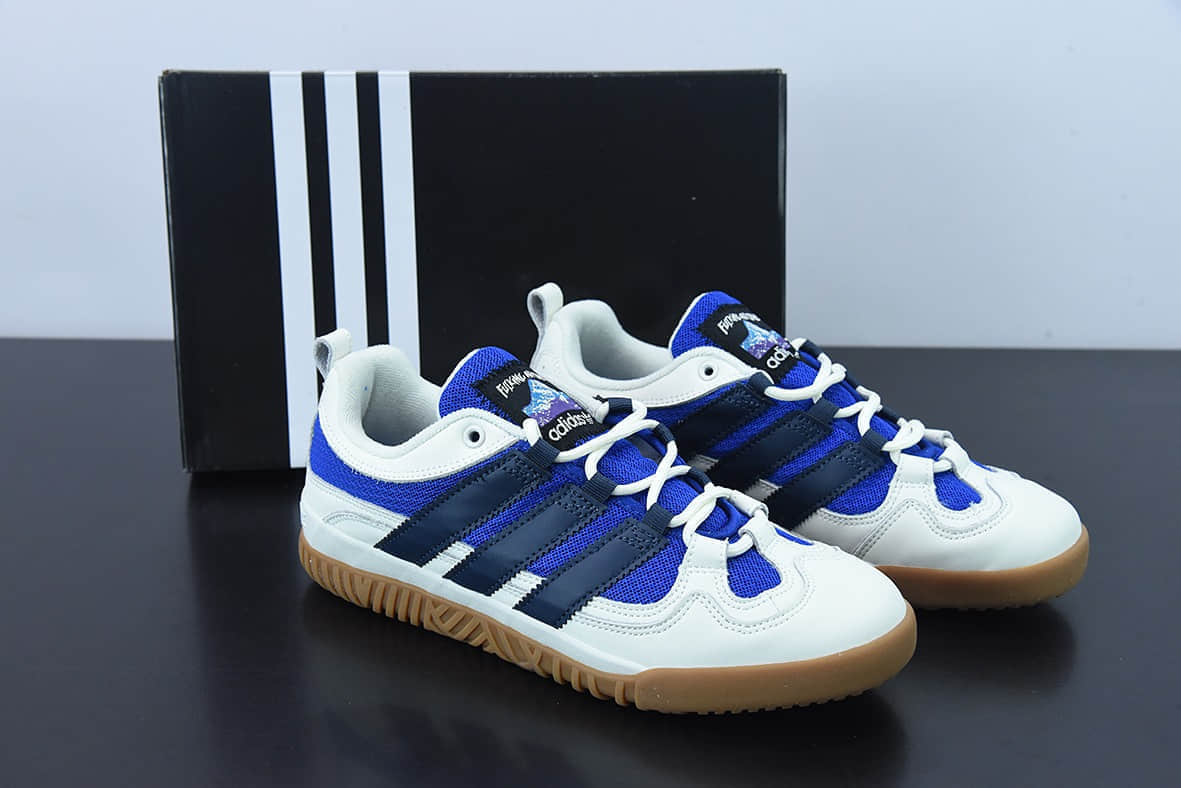 阿迪达斯Adidas FA Dorsey 阿迪三叶草白蓝复古板鞋纯原版本 货号：FX2762
