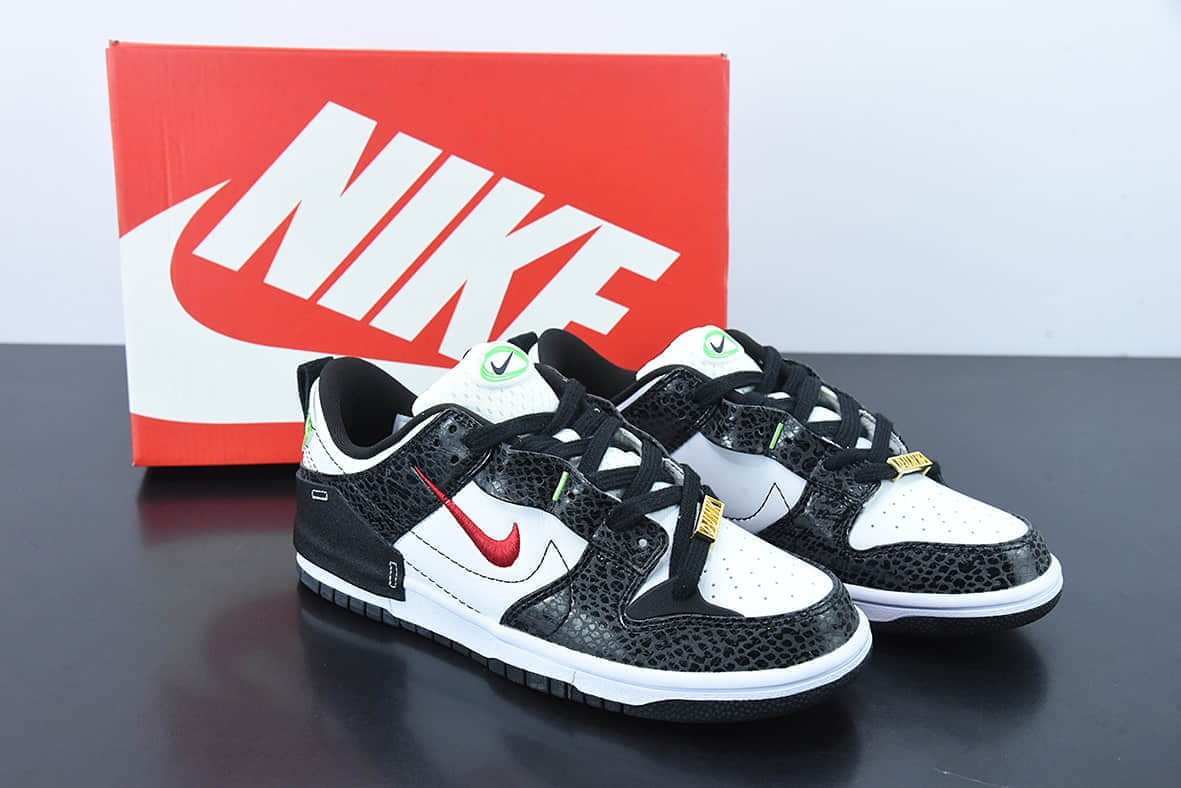 耐克Nike Dunk Low Disrupt 2 黑绿蛇纹SB扣篮系列低帮板鞋纯原版本 货号：DV1490-161