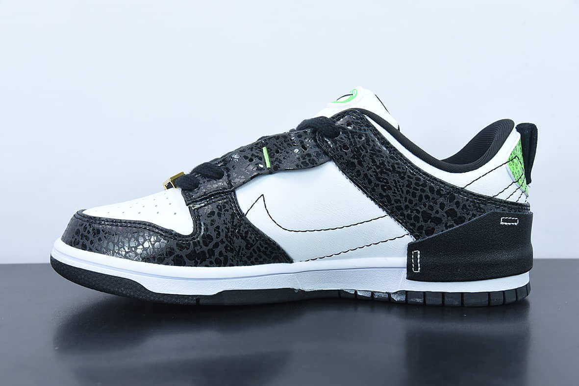 耐克Nike Dunk Low Disrupt 2 黑绿蛇纹SB扣篮系列低帮板鞋纯原版本 货号：DV1490-161