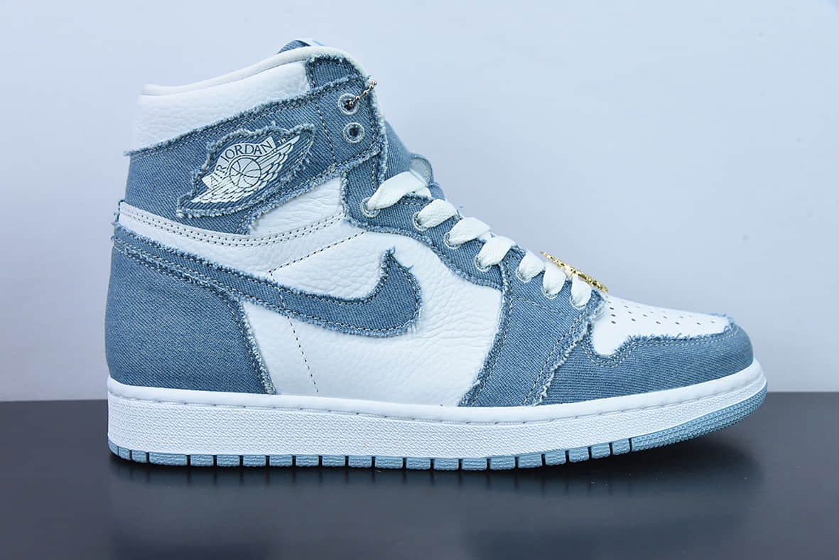 乔丹Air Jordan 1 Retro High Denim AJ1单宁牛仔高帮篮球鞋纯原版本 货号：DM9036-104