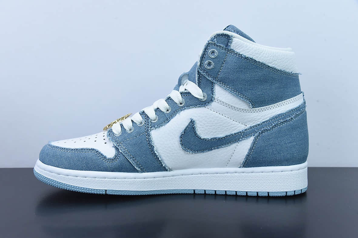 乔丹Air Jordan 1 Retro High Denim AJ1单宁牛仔高帮篮球鞋纯原版本 货号：DM9036-104