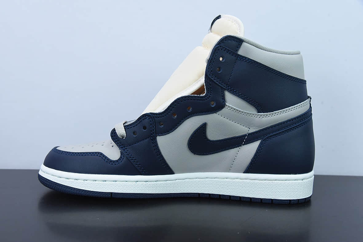 乔丹Air Jordan 1 High 85 College Navy蓝灰 AJ1代经典高帮篮球鞋纯原版本 货号：BQ4422-400