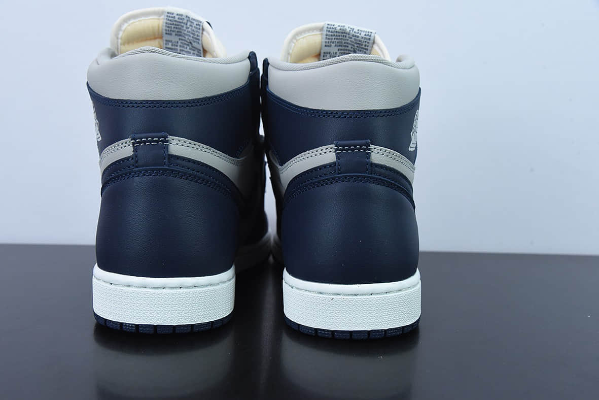 乔丹Air Jordan 1 High 85 College Navy蓝灰 AJ1代经典高帮篮球鞋纯原版本 货号：BQ4422-400