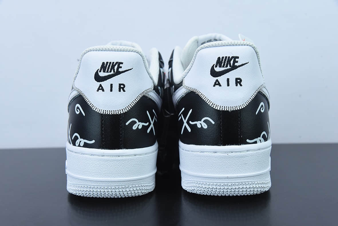耐克Nike Kaws x Nk Air Force 1 07 LowKaws黑白冷灰蓝遮眼公仔空军一号联名款低帮休闲板鞋纯原版本 货号：CW2288-777