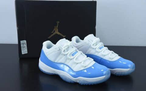 乔丹Air Jordan 11 Low “UNC”AJ11北卡蓝低帮篮球鞋纯原版本 货号：528895-106