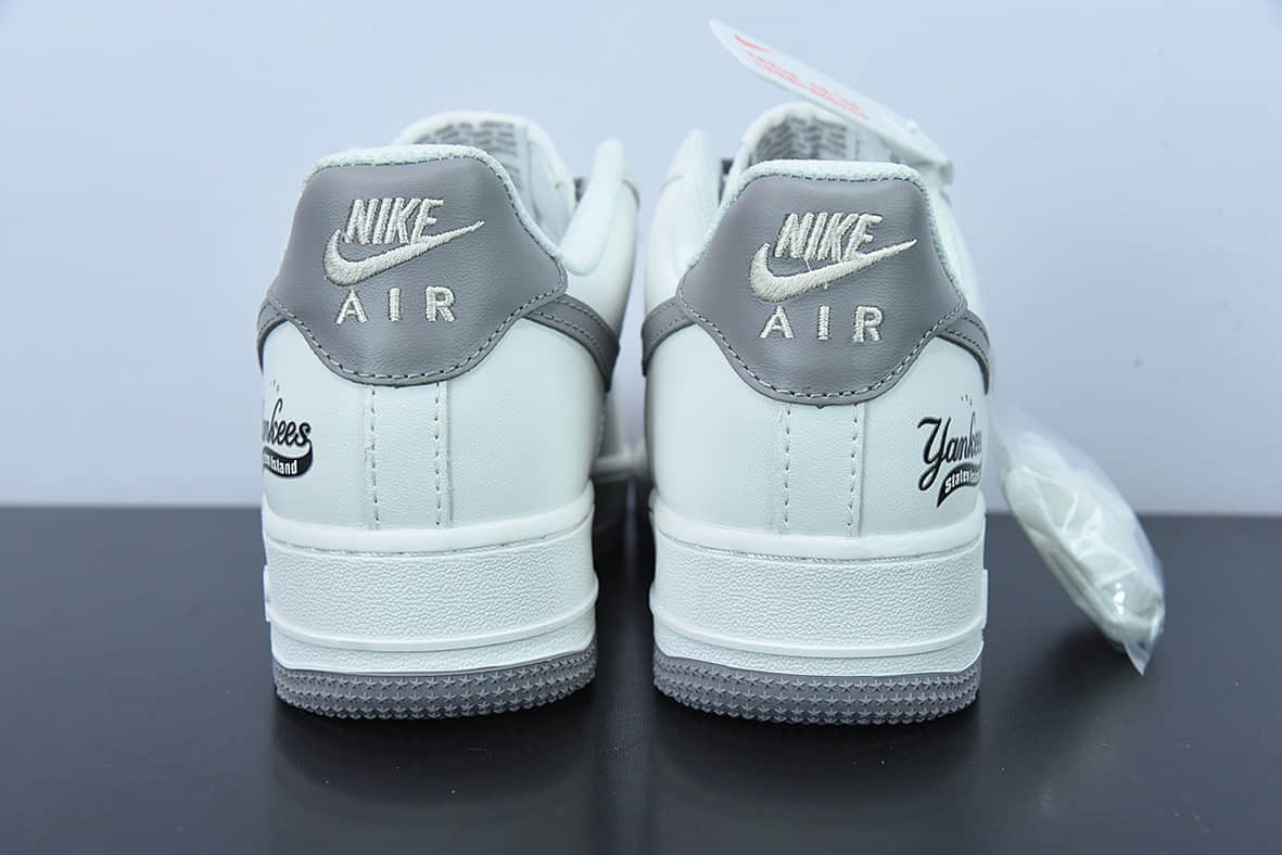 耐克Nike Air Force 1'07 AF1 MLB联名白灰空军一号男子低帮板鞋纯原版本 货号：BS8806-544