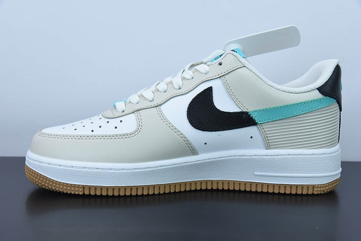 耐克Nike Air Force 1 Low 黑绿断勾空军一号低帮运动休闲板鞋纯原版本 货号：DX6062-101