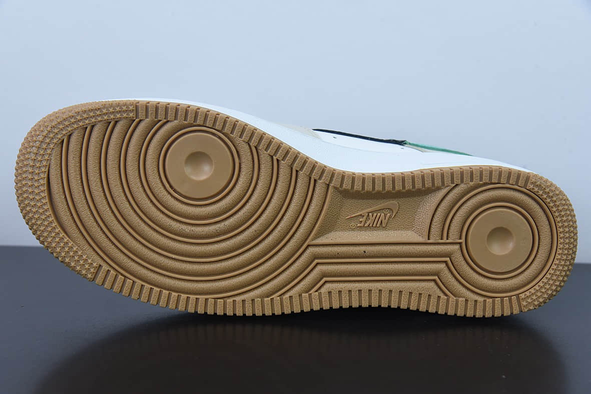 耐克Nike Air Force 1 Low 黑绿断勾空军一号低帮运动休闲板鞋纯原版本 货号：DX6062-101