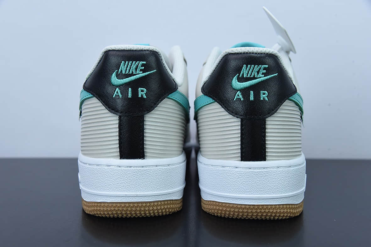 耐克Nike Air Force 1 Low 黑绿断勾空军一号低帮运动休闲板鞋纯原版本 货号：DX6062-101