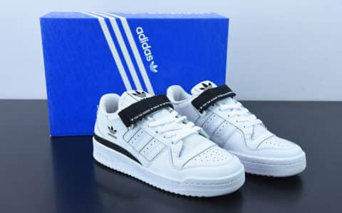 阿迪达斯 Adidas Originals Forum 84 Low 白黑条带联名款低帮百搭潮流休闲运动板鞋纯原版本 货号：GV7613